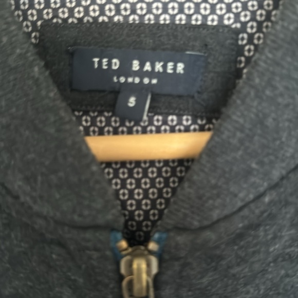 Ted Baker gray Men’s zip sweater. Small - Picture 2 of 6
